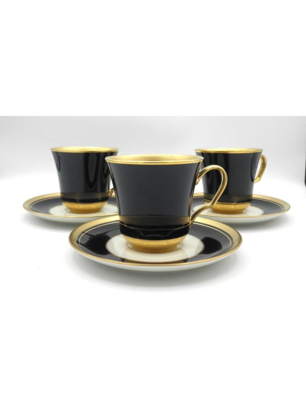 Palace Royale by Pickard Flat Cup and Saucer Set of 3 Pattern: PICPAR Excellent!